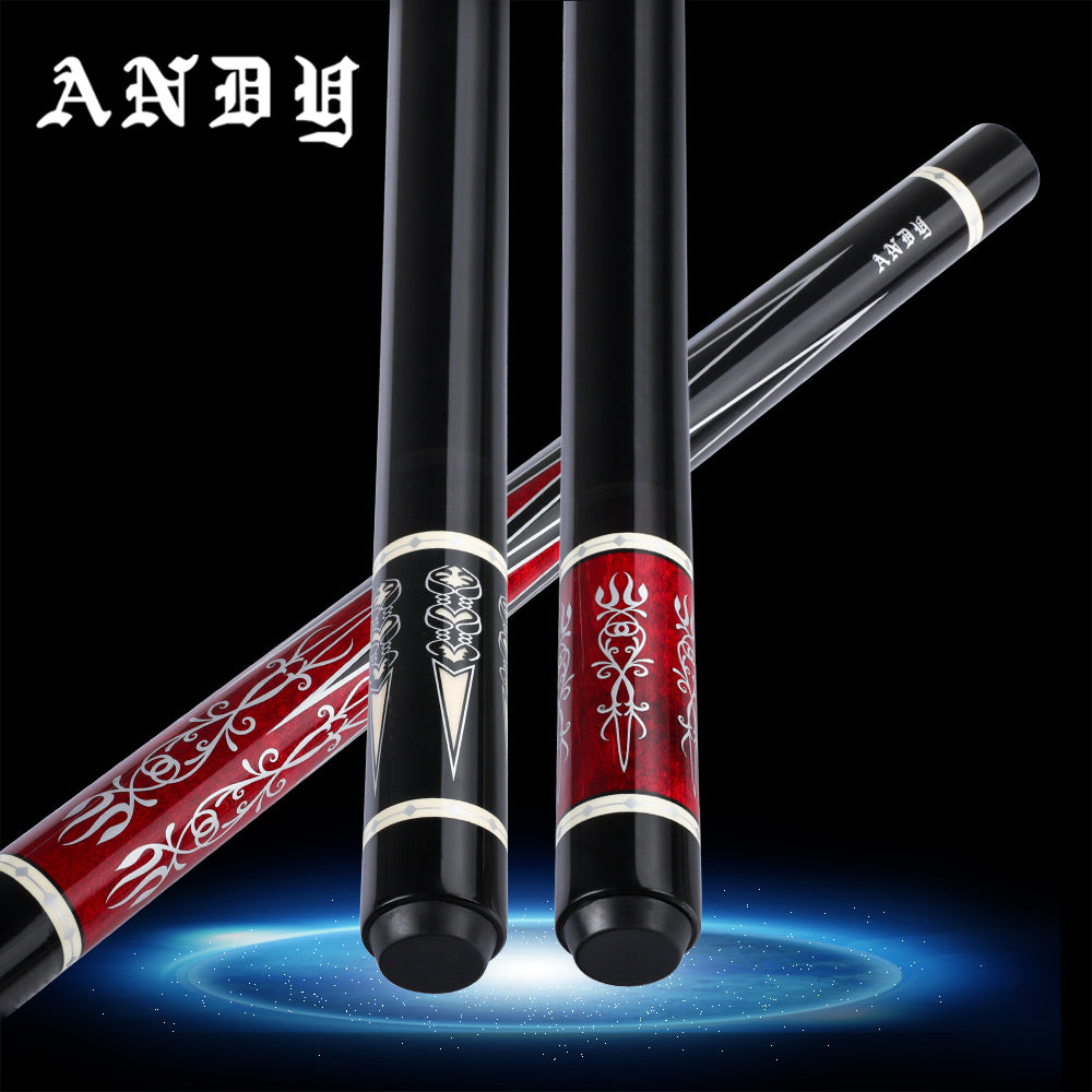 ANDY Billiard Carom Cue 3 Cushion Cue 12mm Tip 142cm Professional Caro ...