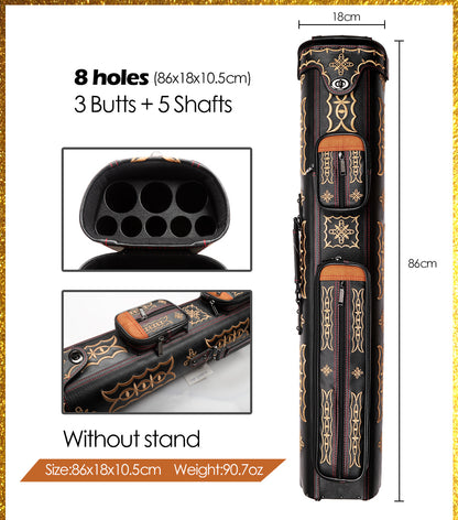 KONLLEN billiard cue embroidery boutique American billiard cue 6 holes 8 holes barrel barrel bag