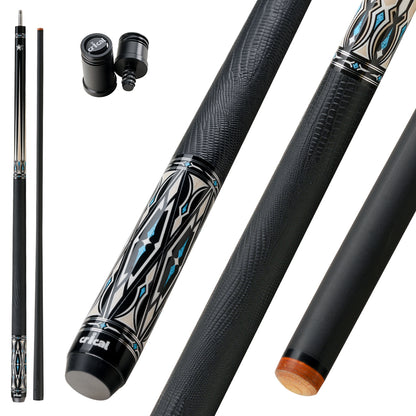 CRICAL FENGLUAN Carbon Fiber Pool Cue ,12.4mm 1/2 Pool Cue Stick ,3/8*8 Radial Carbon Cue Fiber Billiard Stick