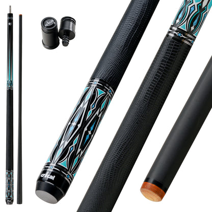 CRICAL FENGLUAN Carbon Fiber Pool Cue ,12.4mm 1/2 Pool Cue Stick ,3/8*8 Radial Carbon Cue Fiber Billiard Stick