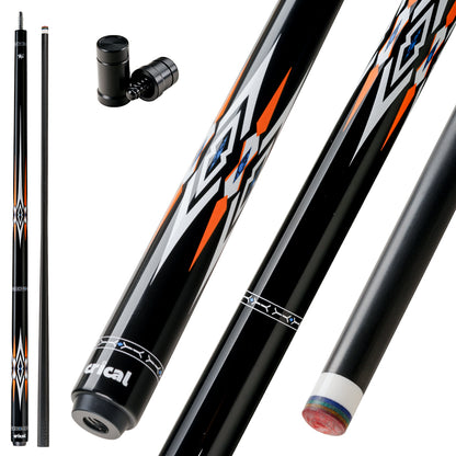 CRICAL XINYI Carbon Fiber Pool Cue Stick 58" Billiard Cue Sticks Professional Low Deflection Pool Sticks with 3/8 * 8 Pin Joint and 12