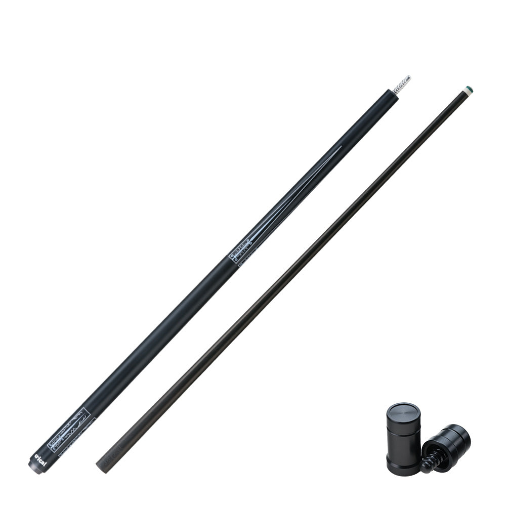 CRICAL CL-01 Carbon Fiber Pool Cue Stick Black Technology Low Deflection 12.4mm Tip 3 * 8/8 Joint Pin Professional 1/2 Billiard