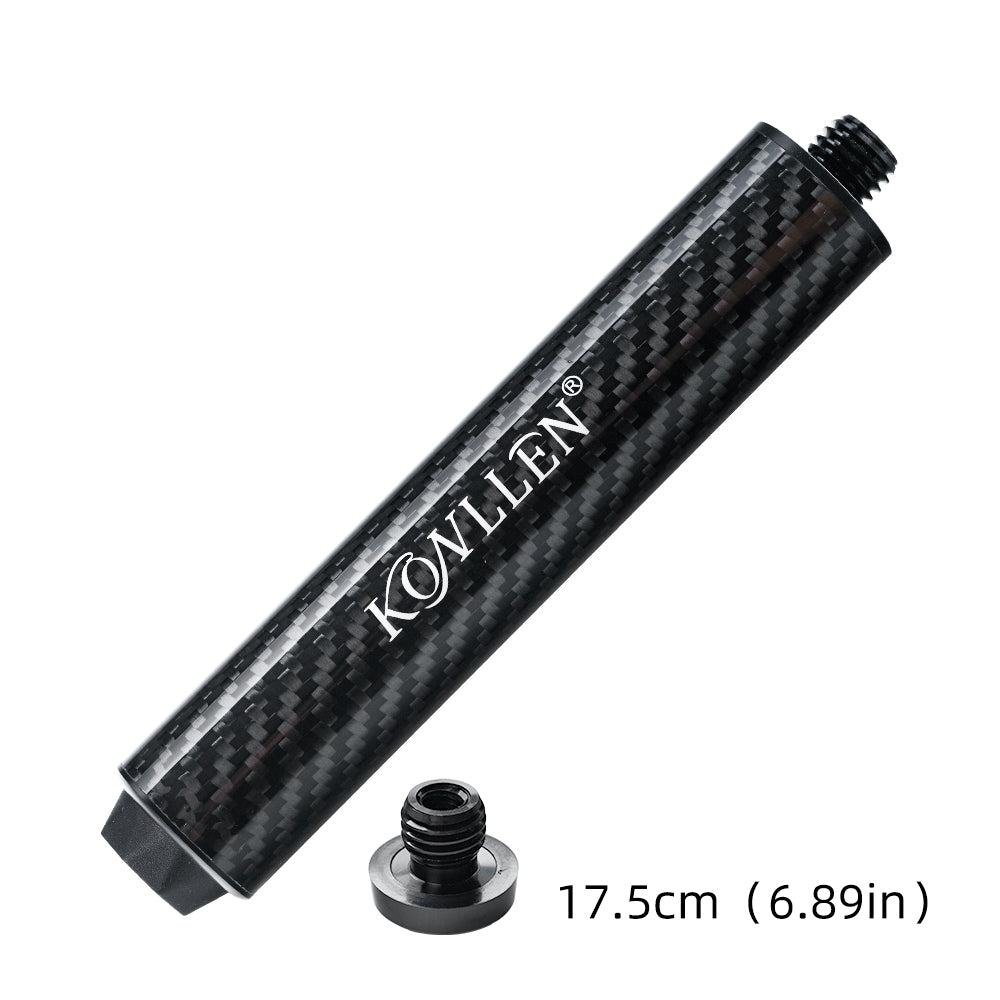 KONLLEN Pool Cue Extension 6" Carbon Fiber Extension with Bumper for KONLLEN Cues Billiards Accessories