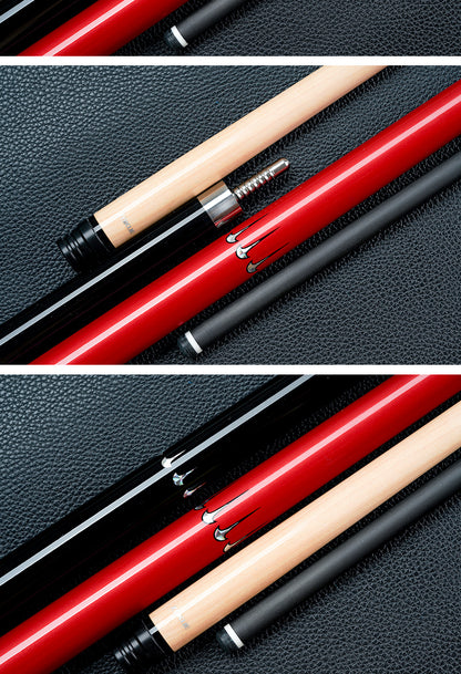 ZOKUE Carbon Fiber Pool Cue Stick with 2 Shafts Low Deflection Full Carbon Technology 1/2 Split Billiards Pool Stick Set with 10.5/11.5/12.5mm Tip