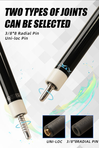 KONLLEN new pool cue radial/uniloc 10.8/11.8/12.5mm