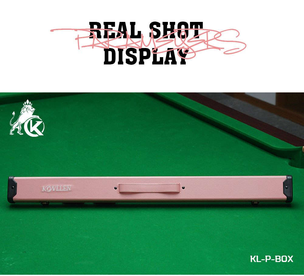 KONLLEN Pool Cue Case 1x1 PU Pool Stick Case Holds 1 Butt and 1 Shaft Billiard Stick Large Capacity Carrying Cases