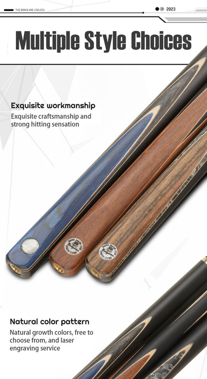 O'MIN ENLIGHTEN 3/4 Piece 1pc Snooker Cue with Case with Extension Ash