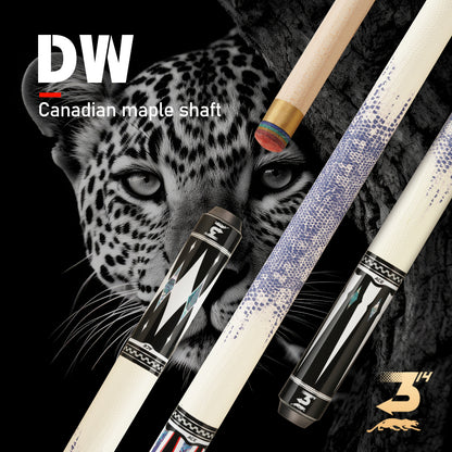 PREOAIDR 3142 DW Pool Cue Stick 10.5/11.5/12.5mm Tip Size Maple Shaft Uniloc Joint Lizard Print Handle Billiards