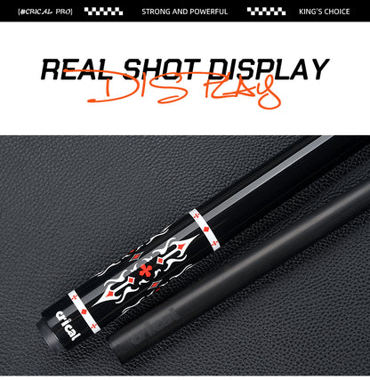 CRICAL XINYI Carbon Fiber Pool Cue Stick 58" Billiard Cue Sticks Professional Low Deflection Pool Sticks with 3/8 * 8 Pin Joint and 12