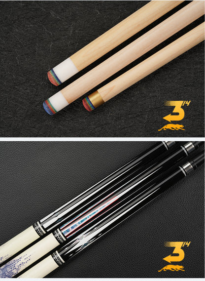 PREOAIDR 3142 DW Pool Cue Stick 10.5/11.5/12.5mm Tip Size Maple Shaft Uniloc Joint Lizard Print Handle Billiards