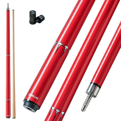 ZOKUE Carbon Fiber Pool Cue Stick with 2 Shafts Low Deflection Full Carbon Technology 1/2 Split Billiards Pool Stick Set with 10.5/11.5/12.5mm Tip