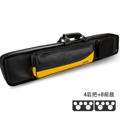 Pool Cue Case 4 Butts 8 Shafts Billiard Pool Cue Bag 2 Colors Pool Stick Carrying Case 12 Holes Case PU Leather High capacity