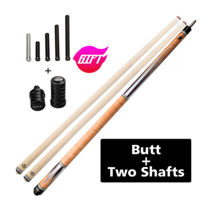 ZOKUE Carom Stick Professional Carom Billiard Cue 3 Cushion Cue Carom Cue Taper 12mm Tip 142 cm Libre Cue with Case