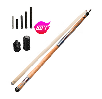 ZOKUE Carom Stick Professional Carom Billiard Cue 3 Cushion Cue Carom Cue Taper 12mm Tip 142 cm Libre Cue with Case