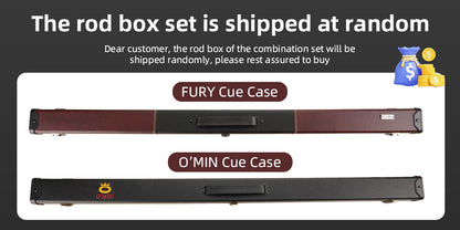 O'MIN Basic Billiard Cue 3/4 Piece Snooker Cue Kit Stick with Case with Extension 10mm/11.5mm Tip