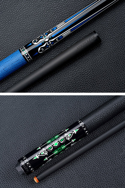 KONLLEN Carbon Fiber Pool Cue Stick, 12.5mm Tip, 3*8 Joint Pin, Professional Taper, Low Deflection Billard