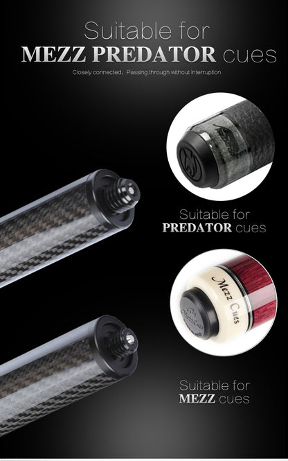 Carbon Fiber Billiard Pool Cue Extension Bumper Extender Extension for PREDATOR MEZZ ZOKUE HOW FURY Billiard Accessories