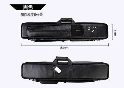 Pool Cue Case 4 Butts 8 Shafts Billiard Pool Cue Bag 2 Colors Pool Stick Carrying Case 12 Holes Case PU Leather High capacity