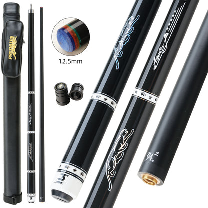 PREOAIDR 58" XINGBAO 1/2 Black Technology Billiard Pool Cue Stick 10.5/11.5/12.5mm Carbon Energy 1/2 Billiard Pool Cue Stick