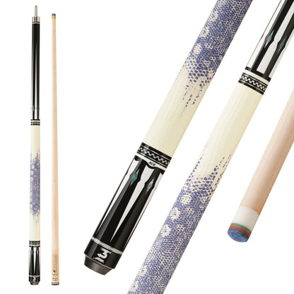 PREOAIDR 3142 DW Pool Cue Stick 10.5/11.5/12.5mm Tip Size Maple Shaft Uniloc Joint Lizard Print Handle Billiards