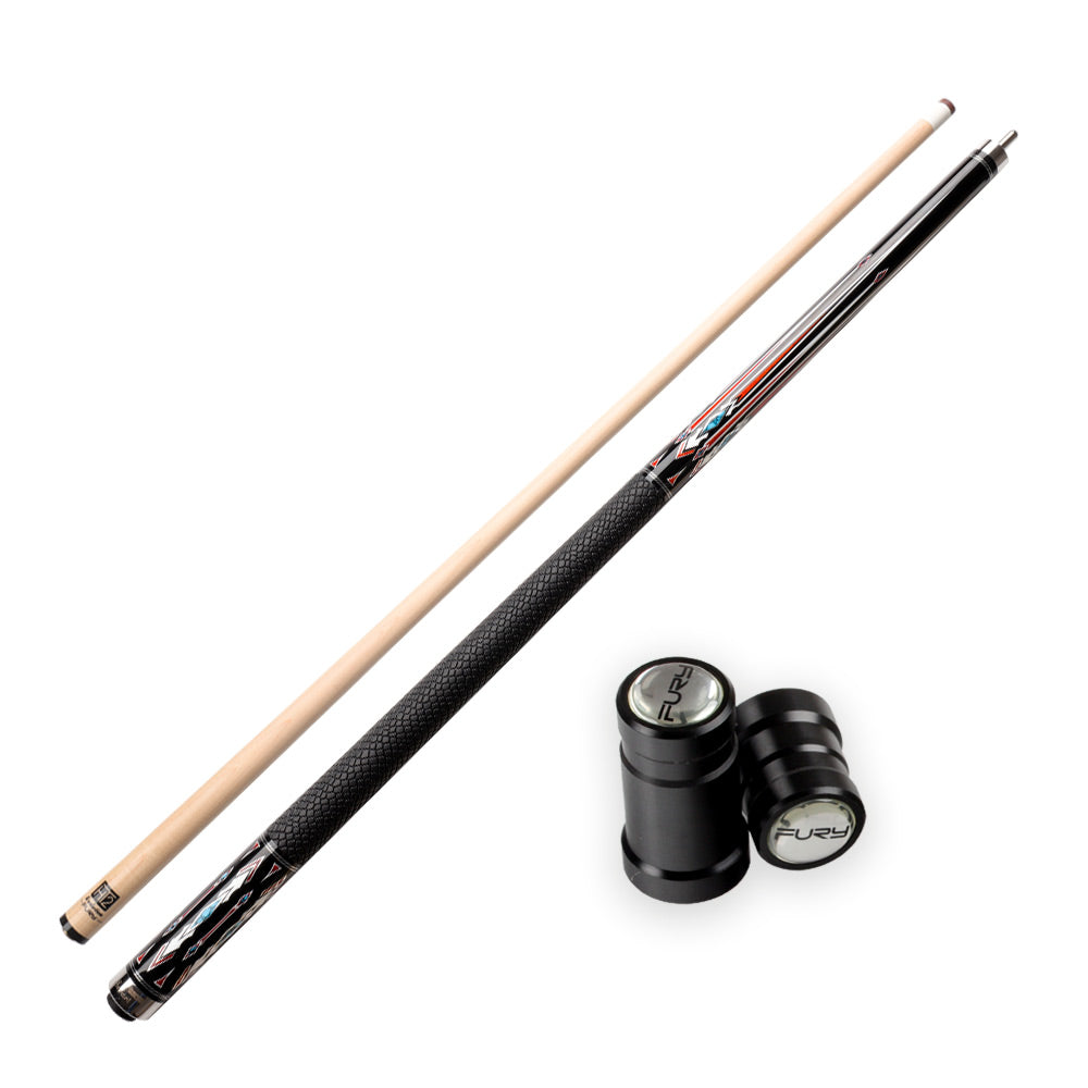 FURY DX-1/4 Billiard Pool Cue HT2 Maple Shaft Leather Handle 12.5mm Tiger  Tip Quick Joint Handmade Billiar Stick Kit