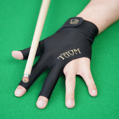 TAOM Billiards gloves with Pool Glove Left Hand 3 Finger Gloves Midas Ultra Silky Thin for Men Women Billiards Accessories