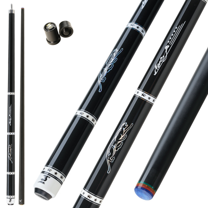 PREOAIDR 58" XINGBAO 1/2 Black Technology Billiard Pool Cue Stick 10.5/11.5/12.5mm Carbon Energy 1/2 Billiard Pool Cue Stick