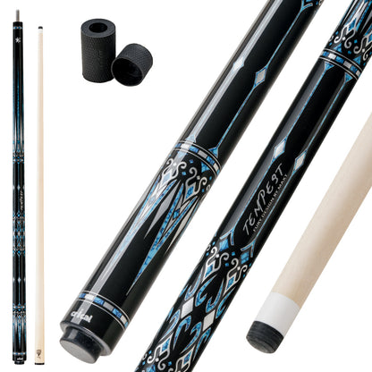 FURY-CRICAL AE-NT1/2 Billiard Pool Cue Stick Set, Maple Shaft, 3/8x10 Joint Case Set 1/2 Stick 10.5/11.5/12.5mm Smooth Grip