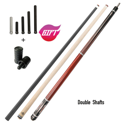 ZOKUE KONLLEN Carom Stick Carbon Fiber Shaft Maple Shaft Carom 3 Cushion Cue Carom Cue Taper 12mm Tip 142cm Libre Cue