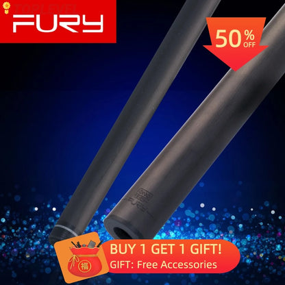 FURY Carbon Black technology PAS/BKS/JPS/CFC for Billiard Pool /Punch/Jump Cue Carbon Fiber Technologia Shaft Quick/Pin Teech