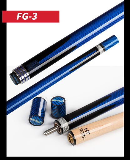 FURY FG Billiard Pool Cue Stick 11.75mm/13mm Tip Carbon Fiber Braided Grip Billiard Cue Stick Kit for Professional Athlete