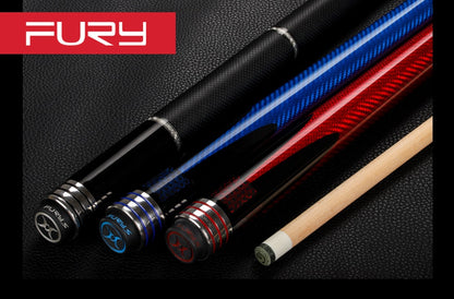 FURY FG Billiard Pool Cue Stick 11.75mm/13mm Tip Carbon Fiber Braided Grip Billiard Cue Stick Kit for Professional Athlete