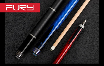 FURY FG Billiard Pool Cue Stick 11.75mm/13mm Tip Carbon Fiber Braided Grip Billiard Cue Stick Kit for Professional Athlete