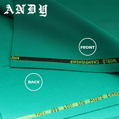 ANDY 988 Define Professional Billiard Cloth for 80% Wool 20% Nylon High Quality Professional Billiard Accessories for Tournament