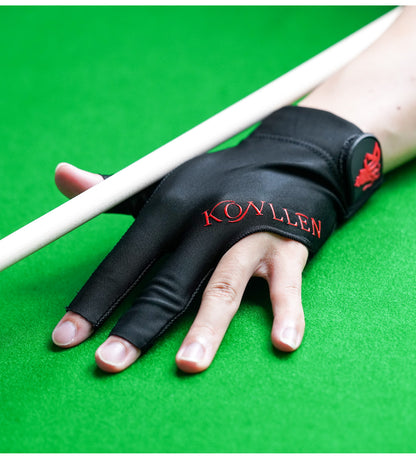 KONLLEN new Pool Glove Fingerless Gloves Left Hand Gloves Snooker Gloves Pool Cue/Carom Gloves Durable Billiards Accessories