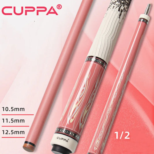 Cuppa 58" Dancer Queen I/II Pink Girl Carbon Fiber Energy Billiard Pool Cue Stick Pink 10.5/11.5/12.5mm Set