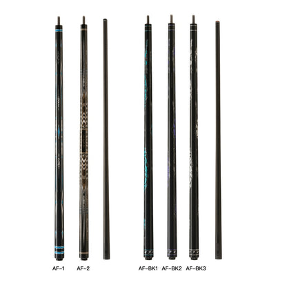 FURY Billiard AF Series Carbon Fiber Pool Cue Stick 12.5mm Professional Carbon Technology Low Deflection3/8*10 Joint 147cm Kit