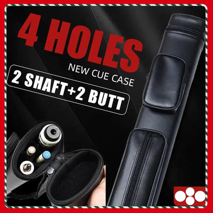 New 4 Holes Billiards Pool Cues Case 2Shaft 2Butt Pool Cue Case Billiard Accessories China 85cm Length