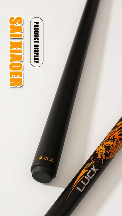 Sai Xiaoer Black technology Punch Carbon Fiber Cue 13mm 58'' Bakelit Tip 1/2 Break Cue Uniloc Pin Joint Billiard Table Cue