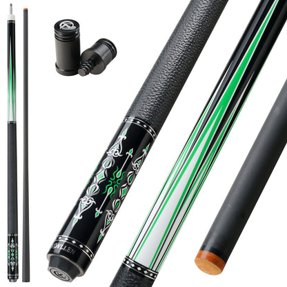 KONLLEN Carbon Fiber Pool Cue Stick, 12.5mm Tip, 3*8 Joint Pin, Professional Taper, Low Deflection Billard