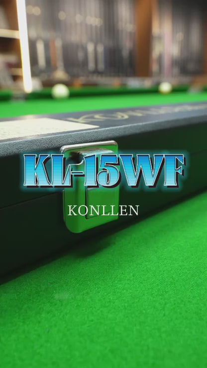 KONLLEN Original KL-15WF Billiard Carbon Fiber Pool Cue Stick 12.5mm Tip 3*8/8 Joint Pin Professional Taper Leather Grip Billiard Cue Kit