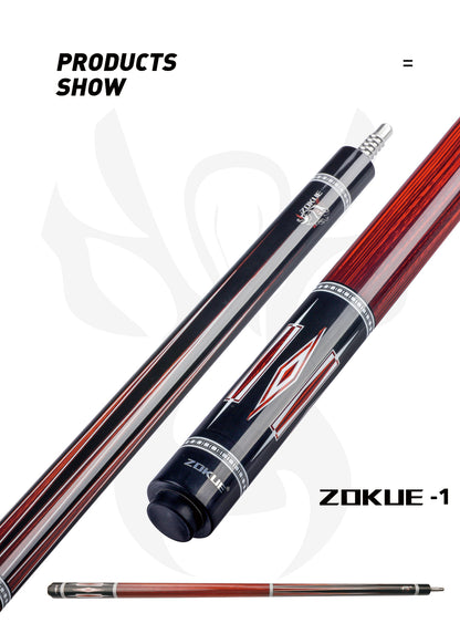 ZOKUE KONLLEN Carom Stick Carbon Fiber Shaft Maple Shaft Carom 3 Cushion Cue Carom Cue Taper 12mm Tip 142cm Libre Cue