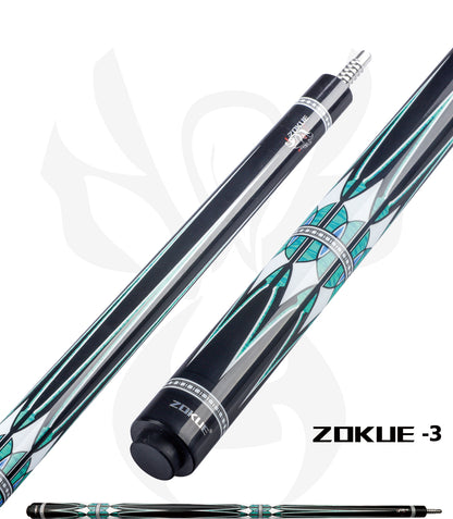 ZOKUE KONLLEN Carom Stick Carbon Fiber Shaft Maple Shaft Carom 3 Cushion Cue Carom Cue Taper 12mm Tip 142cm Libre Cue