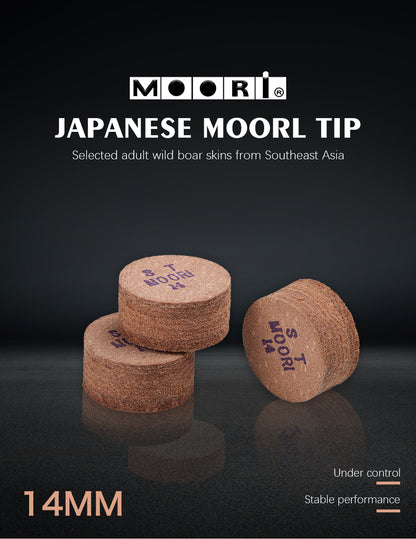 Moori Pool Cue Tip أسود 8 متعدد الطبقات GINA قياسي طرف 1 قطعة Carom تلميح بلياردو ملحقات البلياردو رأس جديلة