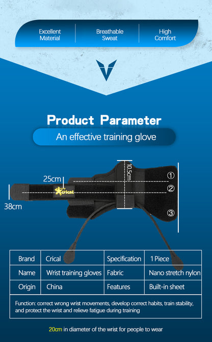 CRICAL Glove Pool Training Glove Professional Fix Finger Billiard Wristband Gloves Carom Snooker Practice