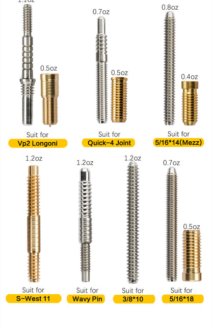 Billiards Joint Pin&Insert Wavy /Uni Loc Radial 3/8*10 3/8*11 United Joint Billiards Accessories Shaft Fittings