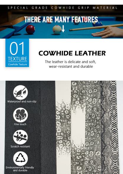 FURY Leather Grip Cowhide Waterproof Non-slip Lizard skin 325*100*0.6mm Leather Wrap