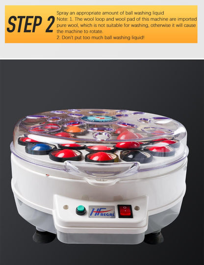 Billiard Ball Cleaner Machine Pool 16 balls Snooker 22 Balls Clean Automatic Washing Electronic Machine Ball Clean Accessories