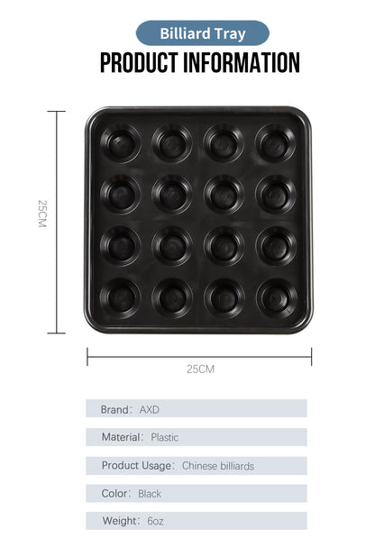 Billiard Ball Tray Holds 16 Ball Portable Professional Serving Indoor Game Carrying Full Set Pool Snooker Billiard Accessories