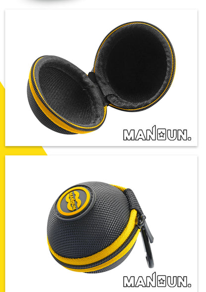 MANDUN Clip-on Cue Ball Case Nylon Fleece Material Premium Billiard Balls Holder Cue Balls Bag Pool Training Balls Case